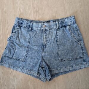 GAP Light Blue Denim High-Rise Women's Shorts